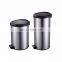 Hot sale high quality stainless steel pedal trash bin special design waste dustbin with soft close