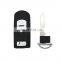 Keyless Go 2+1 3 Button Remote Smart Car Key Fob Shell Blank Cover Housing For Mazda 2 3 6