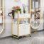 Hot Sale In Us Market Wood Design Cart Salon Cabinet Beauty Salon Trolley Made By White Board Material