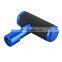 Automobile Universal Blue Gear Shift Knob Head Aluminum Original Automatic Gear Shift Head Leather