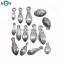 Custom All Weight and Shapes Mould Eco Friendly Hot Galvanized Forged Steel Fishing Sinkers