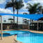 waterproof sun shade sail/polyester sail shades/vela de sombra/voile d'ombrage
