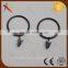 Strong metal Black curtain eyelet rings drapery rings with clips