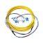 indoor fiber optic bundle patch cord 3m length,LC/UPC connectors 12 core single-mode optical fiber jumper