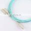 Free Sample Aqua Color LC/LC Multimode Duplex OM3 LSZH Jacket fiber PatchCord for Data Center