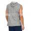 Wholesale No Drawstring Plain Short Sleeve Jumpers Men's Half Zip Hoodies with Hood