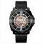 High Quality Gold Stainless Steel Case Back Watches New Launched Genuine Leather Mens Watches Brand Your Own Luxury
