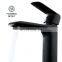 Hot sale bathroom stainless steel tap matte black low basin faucet mixer