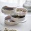 Stylish Cute Women Round Makeup Storage Portable Rotating Case Holder Travel Jewelry Box Organizer