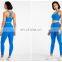High Quality Custom Logo 30 Colors No Front Rise Seams Leggings Match Fitness Sports Bra Yoga Sets Women Workout Gym Wear Suit