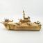 Wooden aircraft carrier model