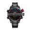 2015 MIDDLELAND Hotsale Red Light Multicolors wristband STANLESS STEEL LED Watch