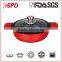 forge casserole with Nonstick/ceramic Coating Heatproof Paint Conjoined Aluminium Handle With Silicone Gloove
