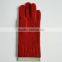 Red color soft acrylic gloves,cheap knitted winter gloves