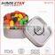 2015 promotional peppermints with different colors in window tin 27g