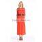 Red Women Long Sleeve Lace Dress Club Evening Long Dress