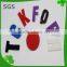 Hook and loop English Letter stickers