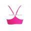 Fashionable Neon Color Sexy With Adjustable Crossed Straps Ladies Sports Bra