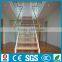 indoor attic prefabricated glass wood stairs