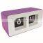 plastic flip clock, desk clock, square clock