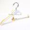 Wooden clothing hanger with non-slip film