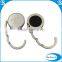 Customized antique bronze white leather bag hanger