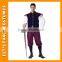 black leather coat fancy dress for men PGMC0968