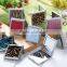 Square Shape Luxury Compact Mirror With Epoxy Logo for Gift This Cosmetic Mirror is Made of Iron With Plating and Decorated wi
