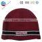 Good quality hot sale acrylic kids knit hat weave