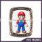 Custom Own Design Good Price Digital Printing Lapel Badge With Super Mario