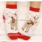 Cute christmas terry cotton socks cashmere socks for kids China sock factory
