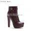 Sexy high heel platform ankle boots botas mujer moroccan kilim boots shoes