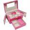 leather jewellery box,safe jewellery box with lock and drawer,fancy jewellery gift box