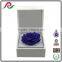 Custom cardboard gift paper box with ribbon for flower packing
