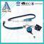 Wholesale rhinestone neck lanyard with crystal retractable badge holder