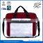 clear pvc hard plastic briefcases with front zipper pocket