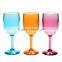 Colorful Plastic Water Glass Goblets