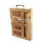 Pine wood unfinished cheap handmade tabletop wooden desk and easel box