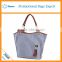 2016 new style canvas tote Shouler bag leather handle fashion handbags brands with tassel