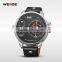 Weide Oversize Quartz Analog Dual Time Zone Digital Watches With Genuine Leather Band Water Resistant Watches Men Alibaba.China