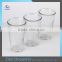 Factory Price Embossed Wholesale Glass Tumblers Drinking Glass Set With Metal Stand