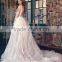 (MY0922) MARRY YOU 2015 China Custom Made Bridal Gowns Sexy V-neck Backless Vintage Long Sleeve Wedding Dresses