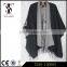 high quality simple floral pattern black shawl scarf hijab polyester fringed sophistication