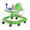 2015 baby walker with big wheels music box can put the plush handle and europe canopy