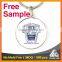 Free Sample_metal souvenir soccer baseball printed sports keychain