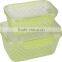 Plastic storage box wiht lock lock lid