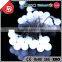 TZFEITIAN holiday white color frosted ball string lights with IP44 waterproof
