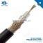 RG58U coaxial cable CCS conductor 50 OHM foam PE Al foil shield AL-Mg wire braid PVC jacket