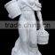 Lady Marble Carving, Stone Figure Statue, Life-size marble statue