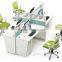 Office furniture 4 person workstation modern office cubicles partition Aluminium glass office partition